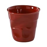 Revol Froisses Cappuccino Crumple Tumbler, Pepper Red