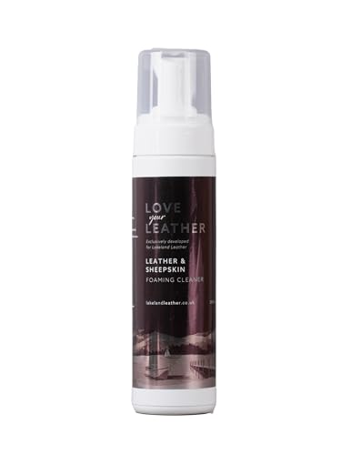 Image of Leather & Sheepskin Foaming Cleaner – Gentle Foaming Leather Cleaner for Bags, Jackets, Footwear & Accessories – Suitable for Aniline, Nubuck & Suede – 200ml