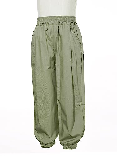 Kids Boys Fashion Cargo Pants Elastic Waist Jogger Pants Casual Stretchy Chino Pants Street Dance Trousers Activewear4