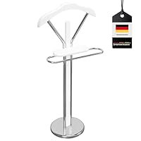 bremermann Valet Stand in white (chrome)