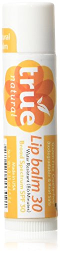 True Natural SPF 30 Water Resistant 80 Minutes Lip Balm, 0.15 Ounce