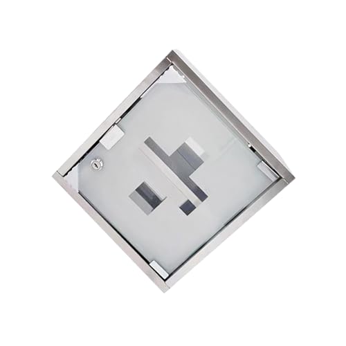Allayu Organizador de pared para botiquín médico, duradero, de gran capacidad, doble capa, mantiene los suministros seguros, botiquín médico primeros auxilios 2 capas, acero inoxidable.