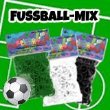 Preisvergleich Produktbild Rainbow Loom® Fussball-Mix für Mönchengladbach Fan-Armbänder