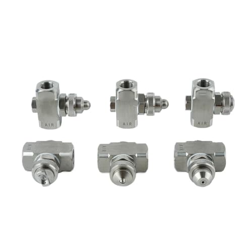 Boquilla atomizadora de aire inoxidable External Mixing Flat 5
