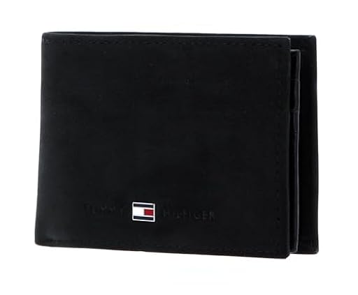 Tommy Hiliger, JOHNSON MINI CC FLAP AND COIN POCKET - Cartera, unisex, color black, talla OS | Ya disponible en tu tienda friki favorita! En mundofriki.es!