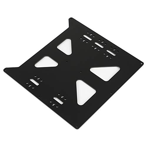 BCZAMD V2 Aluminum Y Carriage Plate Upgrade for Prusa i3 Style Heatbed Hotbed Reprap DIY 3D Printer Parts, Black