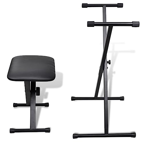 Genérico Juego de Taburete y Soporte Ajustable para Teclado,Arte y Ocio,Hobbies y Artes Creativas,Accesorios para Instrumentos Musicales y de Orquesta,Banquetas y taburetes,70032