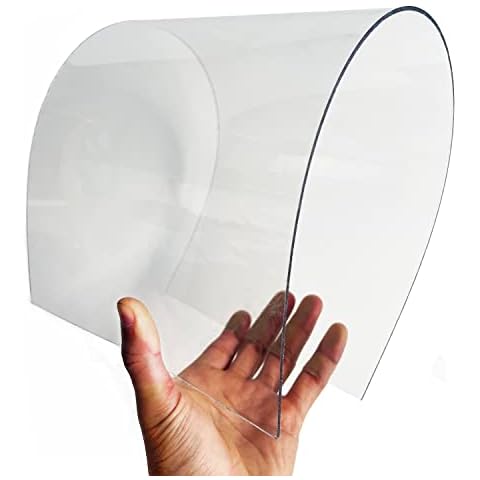 Bendable Arc Plexiglass Curved Glass for Sheets Window Bird Feeder DIY,2mm Thick Clear Acrylic Sheet Cover