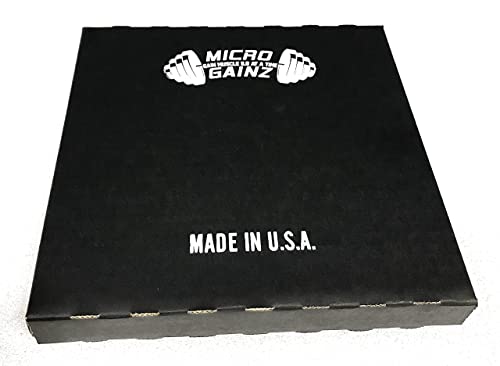 Micro Gainz 2.5Lb Steel Olympic Weight Plates 2 Piece- Barbell Weight Set For Olympic Barbells, Used For Strength Training And Powerlifting, Made In The Usa #TOP7