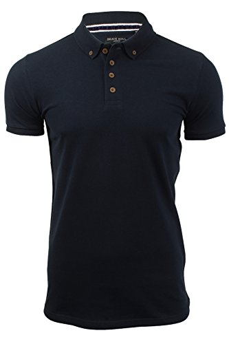 Brave Soul Uomo Pique Polo T-Shirt Maniche Corte