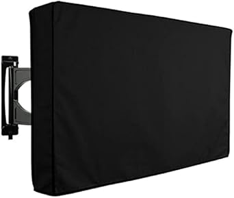 Hsthe Sea Outdoor TV Cover Weatherproof Universal Screen Protector, Universal Weatherproof Protector, for 30-32 inch TVs Fits Most Mounts, Black