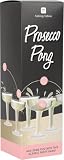 Talking Tables Prosecco Pong Drinking Game | Includes 12 Glasses & 3 Balls | Party Games for Bachelorette Party, Girls Night, Birthday, Bridal Shower, NYE, Christmas