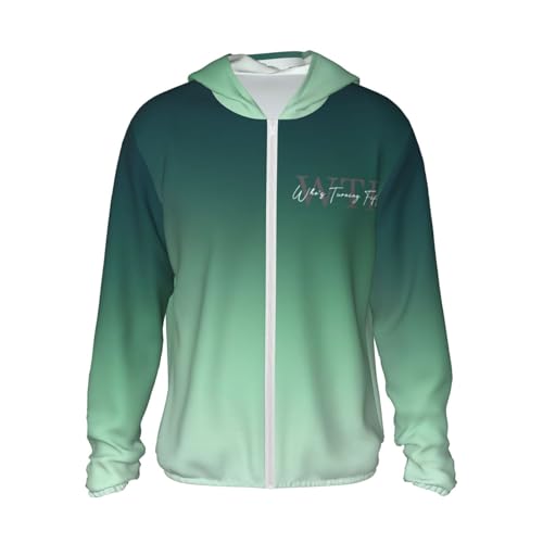 WTF Who's Turning Fifty Men's Sun Protection Shirts Women's Lightweight Hoodie Performance Long Sleeve SPF Uv Shirt,