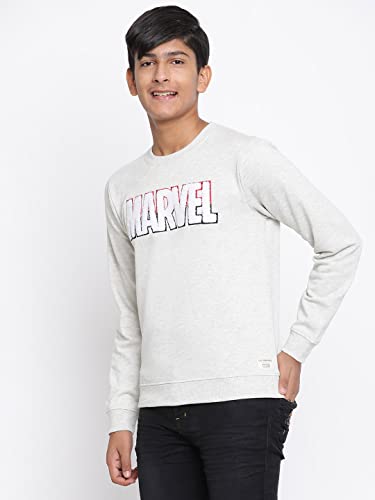 Image of Li'l Tomatoes Boys Marvel Fleece Sweatshirt | 100% Fleece Winter Pullover | Graphic Print Casual Wear | 7-16 Years