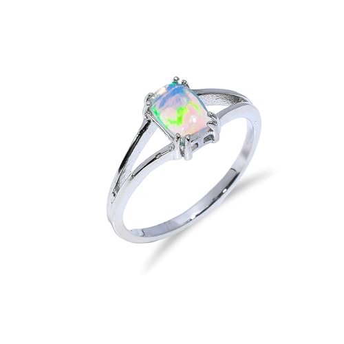 Bague opale de feu et argent 925 : le cadeau d'anniversaire d'octobre