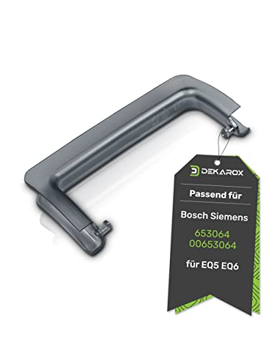 DEKAROX Watertank handvat transparant grijs voor Siemens Bosch 00653064 653064 voor watertank in volautomatische koffiemachine EQ5 EQ6 plus s700 VeroAroma VeroCafe