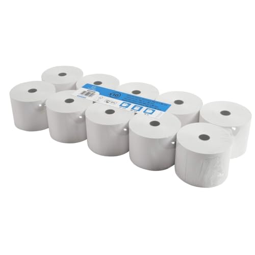 Rollo de caja registradora Exacompta 40340E de 57 mm y 76 m para recibo de ventas en tiendas