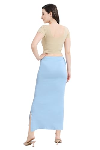 Image of TRASA Womens Saree Shapewear Petticoat, Cotton Lycra Petticoat, Skirts for Women, Shape Wear Dress for Saree