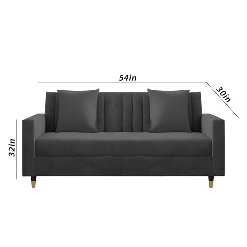 Image of Casaliving Garcia 3+2+1 Seater Sofa Set for Living Room (Black Colour) Premium Fabric Sofa