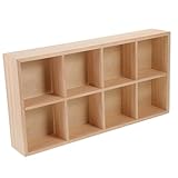 MAGICLULU Holzaufbewahrungsbox mit Fächern Vielseitige Snack und Teebeutel Box für Desktop Fächer zur Organisation von Trockenfrüchten und Snacks