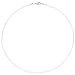 Produktbild JOBO Damen-Seiden-Halskette weiß 42 cm 2,8 mm