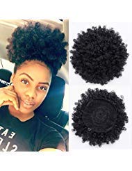 AICILY 8PCS Snap Hair Ties for Women Thick Hair Natrual Curly Hair Afro Puff Ponytail Short Kinky Curly Hair Bun