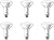 Philips LED Flicker-Free Frosted Dimmable BR30 Light Bulb - EyeComfort Technology - 650 Lumen - Daylight (5000K) – 7.5W=65W - E26 Base - Ultra Definition (Old Version) - Indoor – 6-Pack