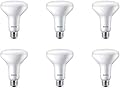Philips LED Flicker-Free Frosted Dimmable BR30 Light Bulb - EyeComfort Technology - 650 Lumen - Daylight (5000K) – 7.5W=65W - E26 Base - Ultra Definition (Old Version) - Indoor – 6-Pack