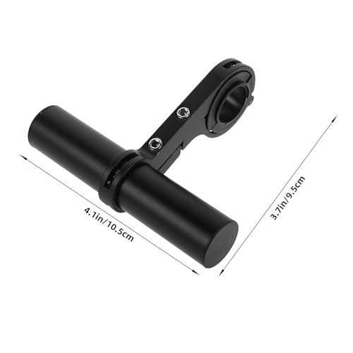 Soporte de extensión para manillar de bicicleta en aluminio premium negro de alta estabilidad 2