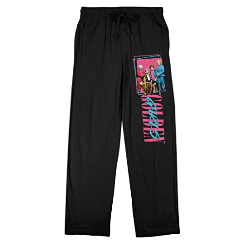 Golden Girls Miami Golden Girls Men's Black Sleep Pajama Pants