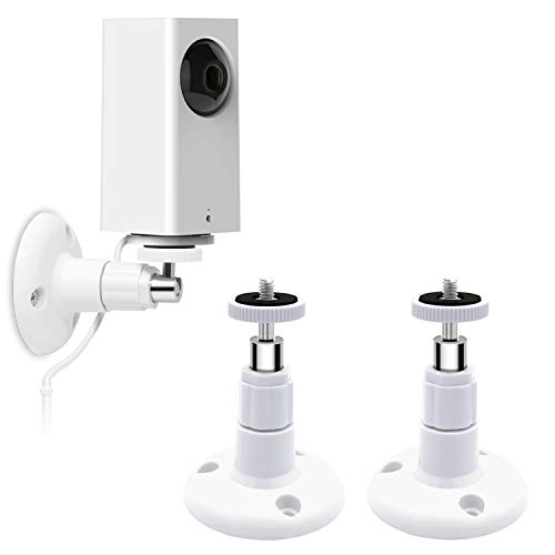 Preisvergleich Produktbild FYOUNG-Halterung für Sicherheitskameras, 2 Intelligente Innen- und Außenwandhalterung für Arlo Cam, Arlo Pro, Funkkameras usw. (Standardgröße) weiß
