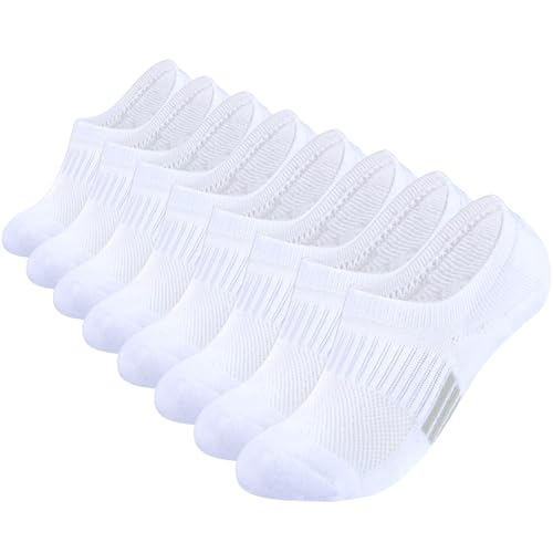 LO SHOKIM No Show Womens Cushioned Athletic Ankle Socks - Running Low Cut Socks 4/6 Pairs Size 5-11