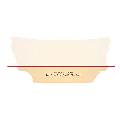 Full Grain Veg Tan Single & Double Shoulder's (Craftsman Grade) by Sepici (4-6 ft - Belt Trim - Single Shoulder)