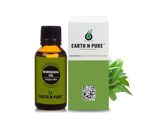 Image of EARTH N PURE Bhringraj Oil Natural & Therapeutic Grade for Hair Growth 30 ml