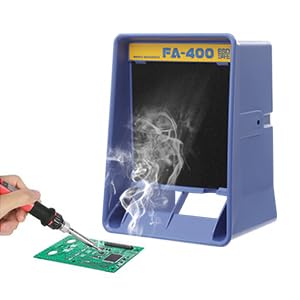 Solder Fume Extractor Remover 30W Solder Smoke Absorber Remover Fume Extractor Air Filter Fan for Soldering,Iron Welding Exhaust Smoke Absorber Fan Tool, Absorbs Up to 80 Percent of The Odors
