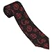 WILL BUDXEG Japanese Red Dragons Bearded Dragon Lizard Mens Novelty Necktie Ties Funny Neckties Fashion Neck Ties