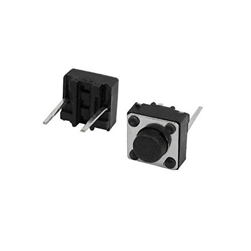 6x6x5mm Tactile Push Button Switch Black – DIP Package - Pack of 4 (B08P5BG4FJ) Amazon Price History, Amazon Price Tracker