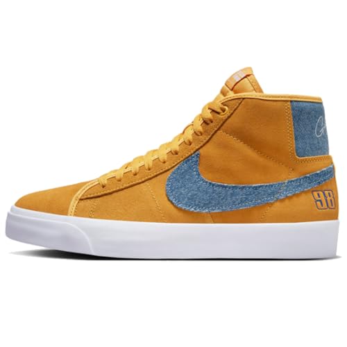 Nike Zoom Blazer Mid Pro GT Men's Shoes (FD0269-700, University Gold/University Gold/White/Game Royal)