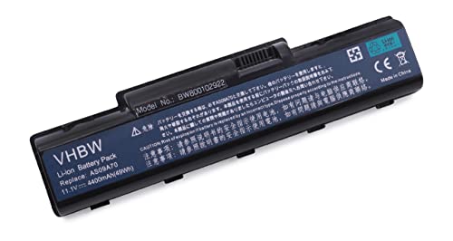 vhbw Li-ION Batterie 4400mAh (11.1V) pour Ordinateur PC Acer Aspire 5732ZG, Packard Bell EasyNote TJ62, TJ63, TJ64 comme AS09A31, AS09A41, AS09A56.