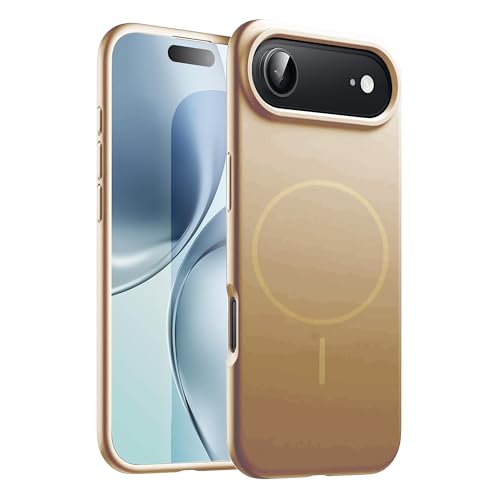 Image of Kratos Active Grip Silicone Case Cover Compatible with iPhone 17 Air - Enhanced Protection, Wireless Magnetic Charging Case with Raised Edge Camera & Screen Protection, Shock-Resistant Design Brown