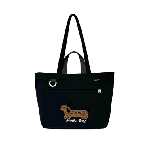 Itkcozcg Bolso de hombro con diseño de perro de dibujos animados, gran capacidad, asa superior, bolso de moda a juego, para viajes, gran capacidad, hombro para mujeres, viajes, bolso de moda para ir Itkcozcg Bolso de hombro con diseño de perro de dibujos animados, gran capacidad, asa superior, bolso de moda a juego, para viajes, gran capacidad, hombro para mujeres, viajes, bolso de moda para ir