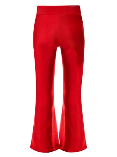 Kids Girls Flare Leggings V Cross High Waist Running Bootleg Flare Pants Bell Bottom Dance Yoga Pants4