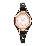 ☆【Regalo Perfecto】Este reloj analógico para mujer está diseñado con una delicada esfera octogonal, que muestra un gusto por la moda y una elegancia únicos. Es adecuado para llevar en cualquier ocasión, como ocio, fiesta, negocios, etc. Usted puede dar a su familia en el Día de San Valentín, Epifanía, Día de La Madre, Pascua, Acción de Gracias, Halloween, Navidad, cumpleaños, aniversarios y otras fiestas.