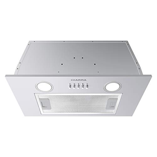 Exclusive Small Range Hood Insert with Push Button Control 450 CFM Stainless Steel Built in Range Vent Hood Insert with 3 Speed Exhaust Fan CIARRA CAS52913E