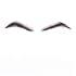 100% Human Hair False Brows for Men and Women Re-Usable Lace Base Fake Eyebrows Black Color (MM-A2)