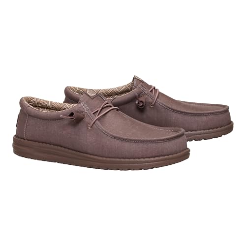 image for HEYDUDE Wally Stretch Canvas Deep Taupe Size 13, Men’s Shoes, Slip-o
