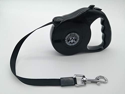 Only4fan S.r.l. Einziehbare Leine Udinese Fußball Einziehbare Leine, Keine Art, Schwarz, Einzigartig