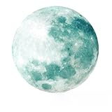 Kisangel 夜光月壁ステッカー 環境配慮素材 蓄光リアルムーンデザイン 簡単貼付け可能 リビング 寝室 オフィス対応