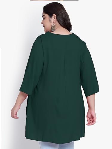 Image of Indietoga Women's Plus Size Casual Longline Tunic Tops (2XL to 7XL)