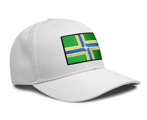 Image of International Tie City Hat for Men and Women, Adjustable Snapback Trucker Baseball Cap with Embroidered Patch